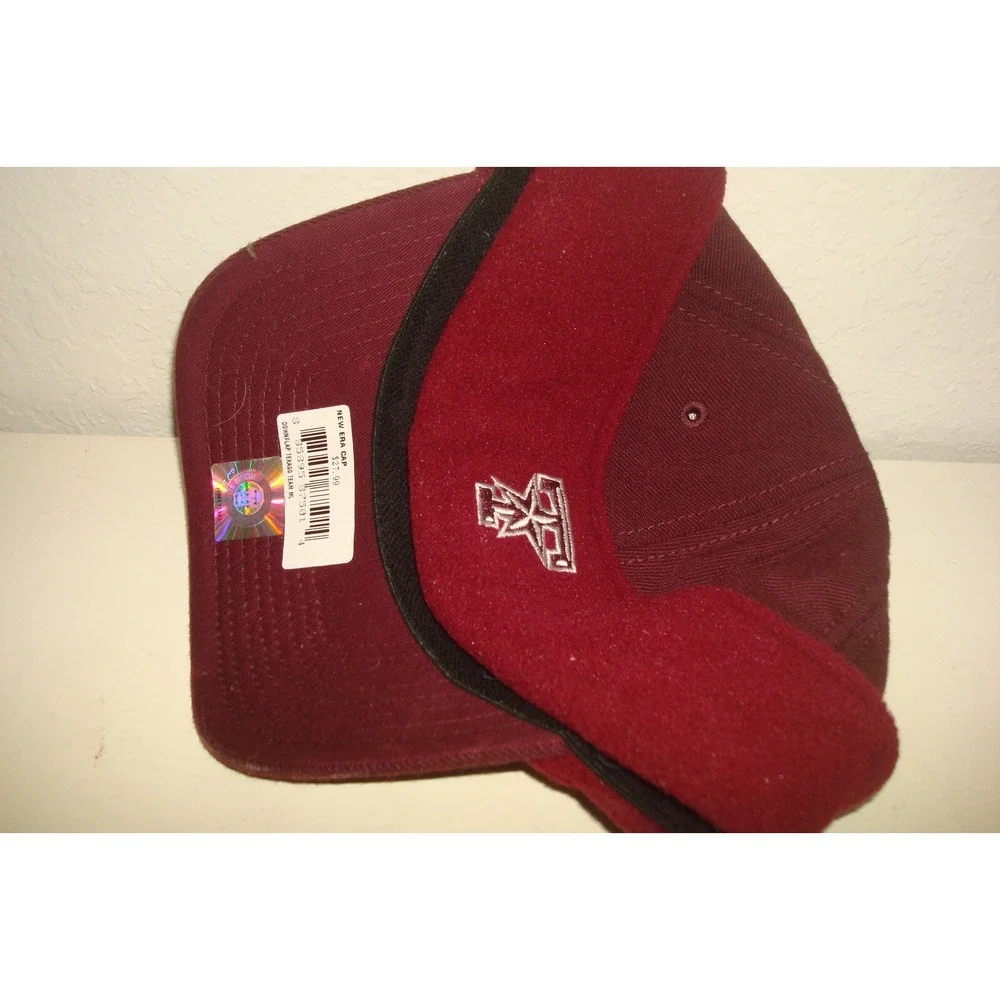TEXAS A&M AGGIES ear flaps NEW ERA‎   FITTED M/LG   DEADSTOCK HAT CAP VINTAGE A1